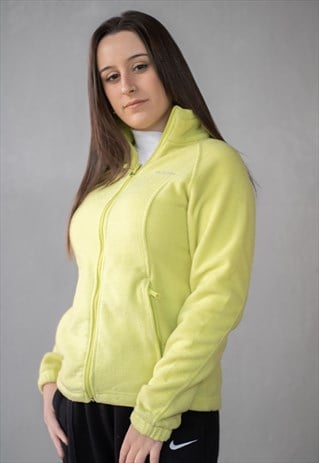 Vintage Columbia Zip Up Fleece in Yellow S