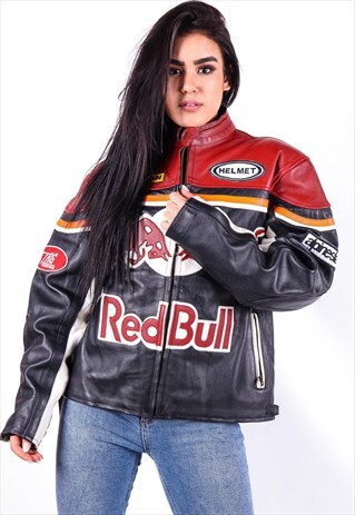 VINTAGE REDBULL BIKER JACKET J3830