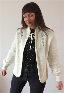 Vintage 70s/80s Cream ESCADA Cardigan