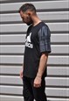 90'S GRUNGE ADIDAS REWORKED TEE WITH TIE DYE SLEEVES