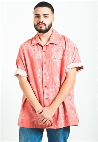 VINTAGE 80S HAWAIIAN SHORT SLEEVE SHIRT / S5905