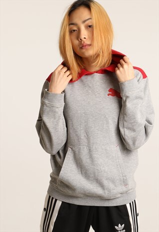 VINTAGE PUMA PRINTED LOGO HOODIE