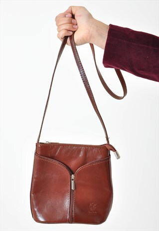VINTAGE 90S REAL LEATHER BAG