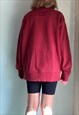 VINTAGE NAUTICA MAROON RED SWEATSHIRT