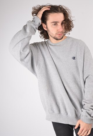 VINTAGE CHAMPION SWEATSHIRT IN GREY