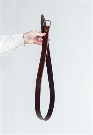 VINTAGE 70S WESTERN LEATHER BELT IN BROWN