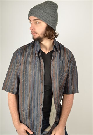 VINTAGE Y2K CRAZY PATTERNED SHIRT