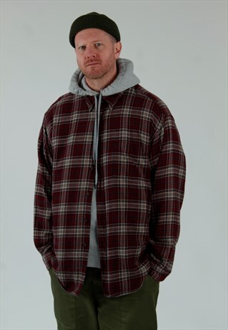 90S GAP PLAID CHECK FLANNEL SHIRT