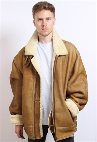 VINTAGE AVIATOR SHEEPSKIN JACKET