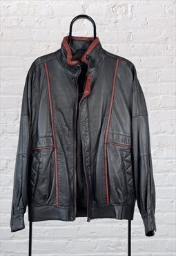 Vintage Oakleaf Genuine Leather Jacket Made in England Large