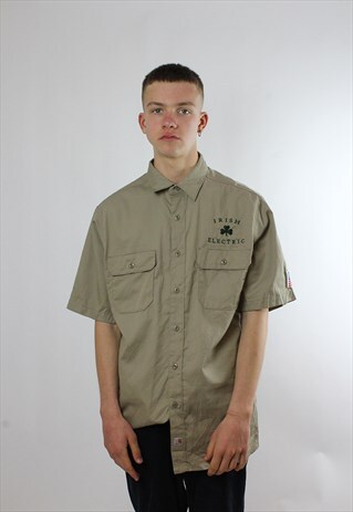 VINTAGE CARHARTT WORKWEAR ' IRISH ELECTRIC' SHIRT
