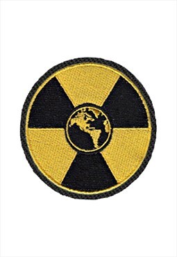 Embroidered Hazard Symbol iron on patch / sew on patches