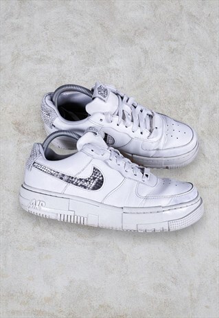 Nike Air Force 1 Low Pixel SE Snake Trainers  UK 7