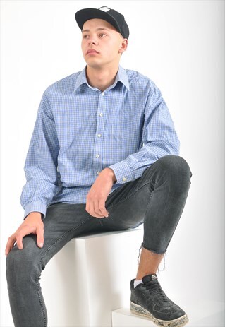 VINTAGE LONG SLEEVE CHECKED SHIRT