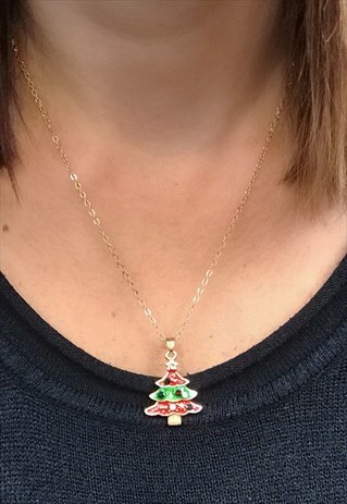 CHRISTMAS TREE NECKLACE