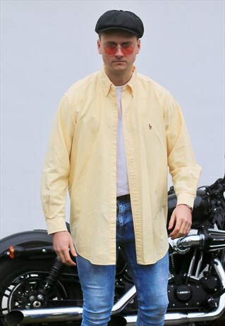 RALPH LAUREN YARMOUTH USA CANARY YELLOW SHIRT