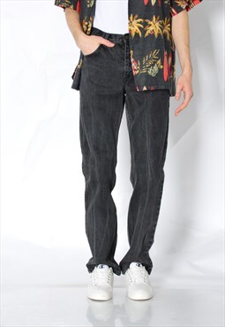 Vintage 90s Lee Faded Grey Grunge Jeans