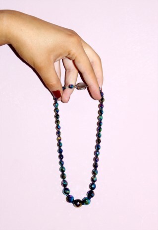 90S VINTAGE QUIRKY MULTI-COLOUR FEMALE NECKLACE