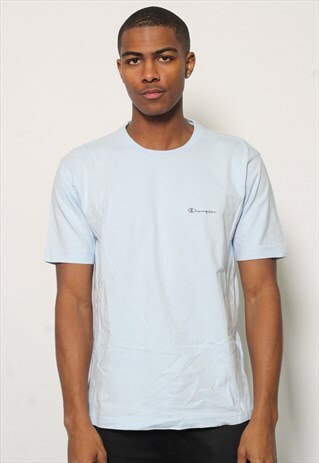 VINTAGE CHAMPION T-SHIRT BLUE