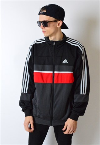 VINTAGE 90S COLOUR BLOCK ADIDAS TRACK JACKET