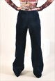 VINTAGE 70S CORDUROY TROUSERS IN NAVY