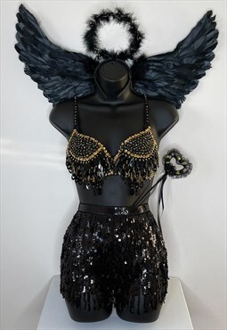 Dark Angel Halloween Costume - Black