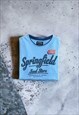 MENS VINTAGE Y2K SPRINGFIELD SPELL OUT USA TSHIRT