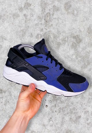 NIKE AIR HUARACHE TRAINERS BLUE MEN'S UK 8