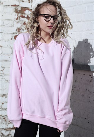 HEAVYWEIGHT SOFT TOUCH BABY PINK SWEATSHIRT