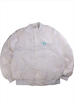 Vintage 90's Satins Bomber Jacket Button Up