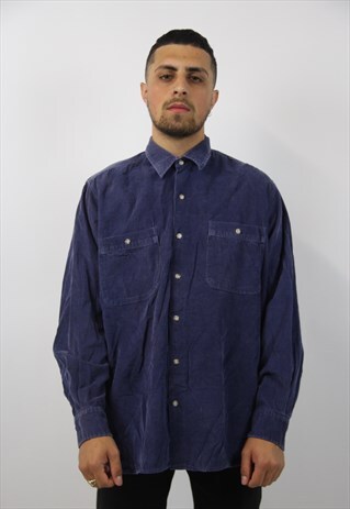 VINTAGE CORD BLUE SHIRT