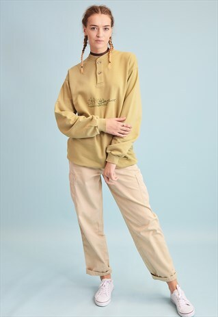 90'S RETRO ATHLEISURE SPORTS NEUTRAL JUMPER SWEATSHIRT