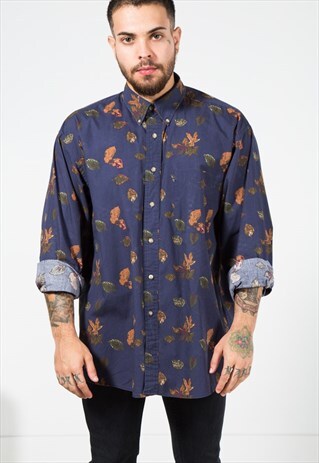 VINTAGE 80S LONG SLEEVE SHIRT/ S1820