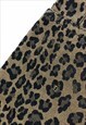 FENDI MOM JEANS TROUSERS BROWN LEOPARD PRINT FF ZUCCA