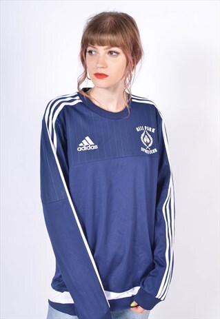 VINTAGE ADIDAS SWEATSHIRT BLUE