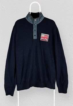 Barbour Steve McQueen Collection Blue Jumper Rare  Large