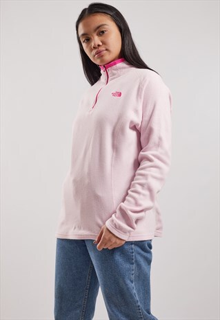 VINTAGE THE NORTH FACE 1/4 ZIP FLEECE SWEATSHIRT