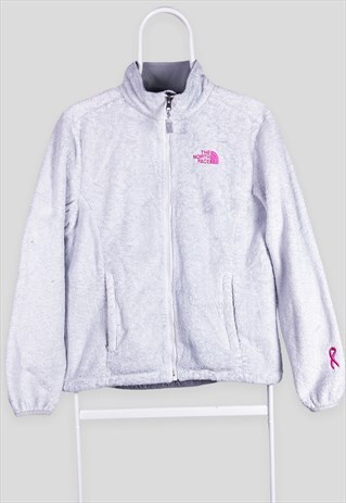 VINTAGE THE NORTH FACE FLEECE LIGHT GREY WOMEN'S MEDIUM