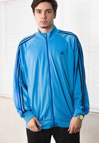 VINTAGE ADIDAS TRACK JACKET LOGO 90S XL 20