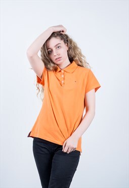 Vintage Tommy Hilfiger Polo Shirt in Orange
