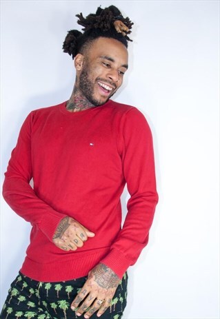 TOMMY HILFIGER JUMPER RED