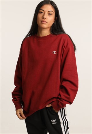 VINTAGE CHAMPION EMBROIDERED LOGO SWEATSHIRT