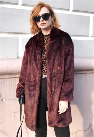 FAUX FUR COCCON COAT