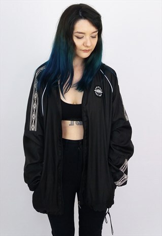 VINTAGE 90'S UMBRO UNISEX SHELL TRACK JACKET TAPE LOGO