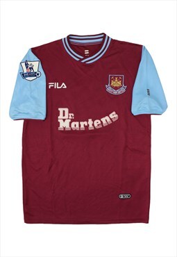 Vintage Fila West Ham 2001/02 Di Canio football shirt jersey