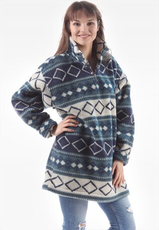 VINTAGE AZTEC FLEECE SWEATER