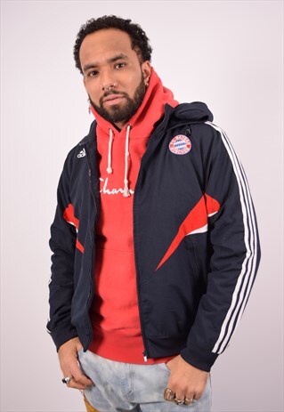 VINTAGE ADIDAS OVERJACKET NAVY BLUE