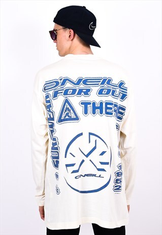O'NEILL VINTAGE 90S BEIGE LONG SLEEVE TOP
