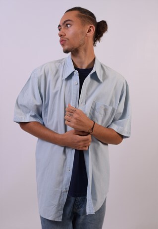 VINTAGE WRANGLER SHIRT BLUE