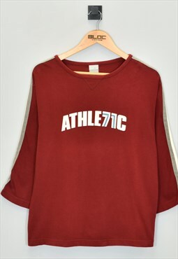 Vintage Women's Nike Athletic T-Shirt Maroon XSmall